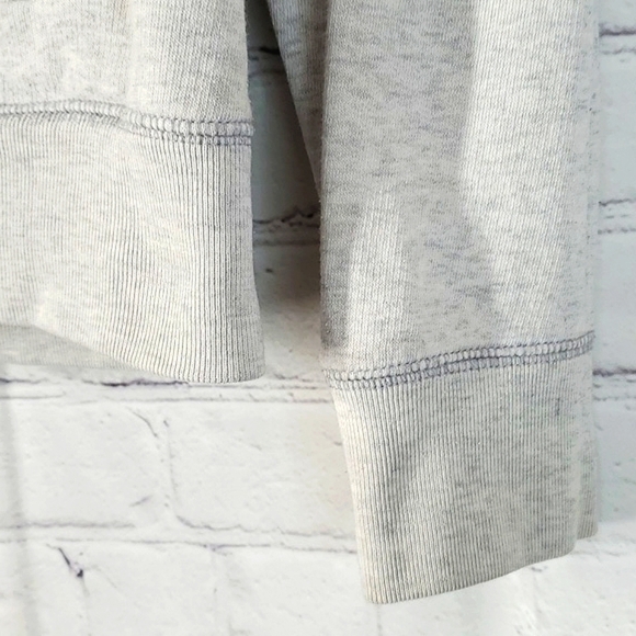 Y2K 2011 Victoria's Secret PINK Logo Quarter Zip Collared Gray Sweatshirt Sz  Sm - Picture 7 of 15